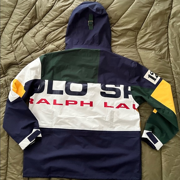 NWT! POLO SPORT 🇺🇸 Eton Field Jacket Color Block Waterproof - Picture 2 of 7